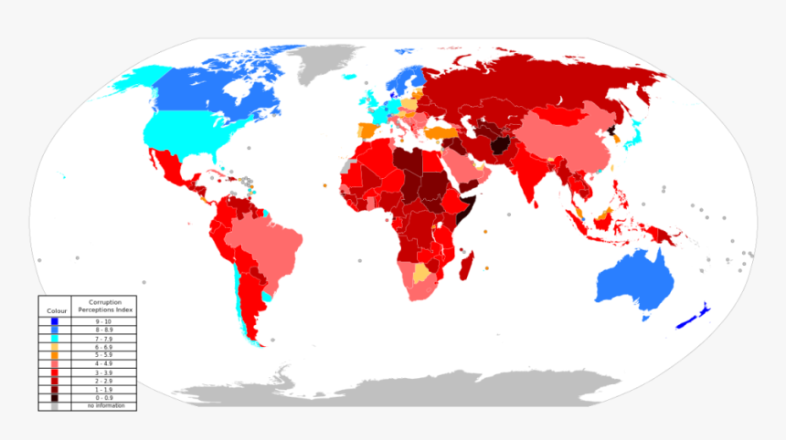 Corruption - World Map Of Sustainability, HD Png Download