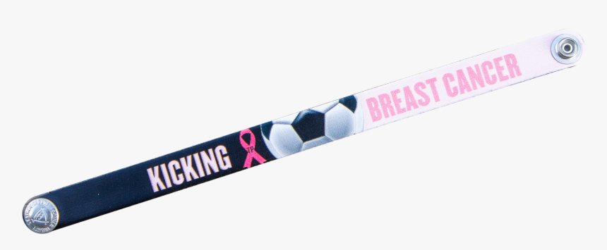 Kicking Breast Cancer Leather Bracelet - Monoski, HD Png Download
