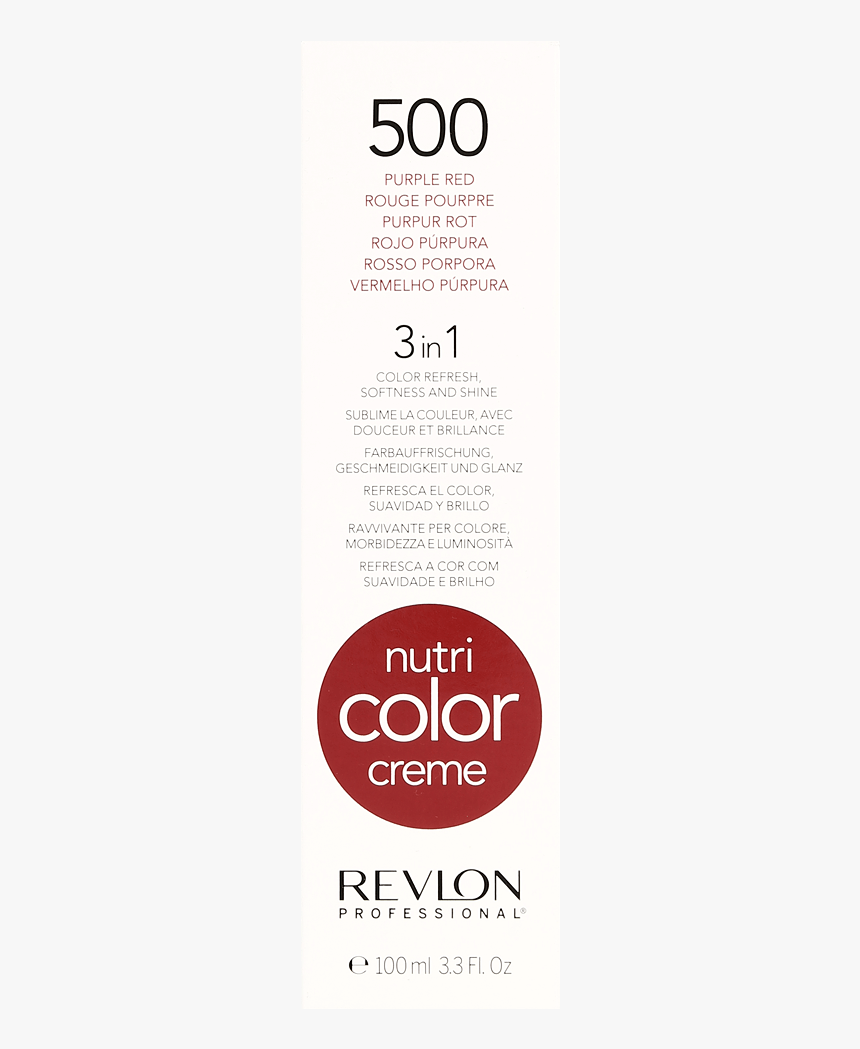 Revlon Professional Nutri Color Creme 500 Purple Red - Brochure, HD Png Download