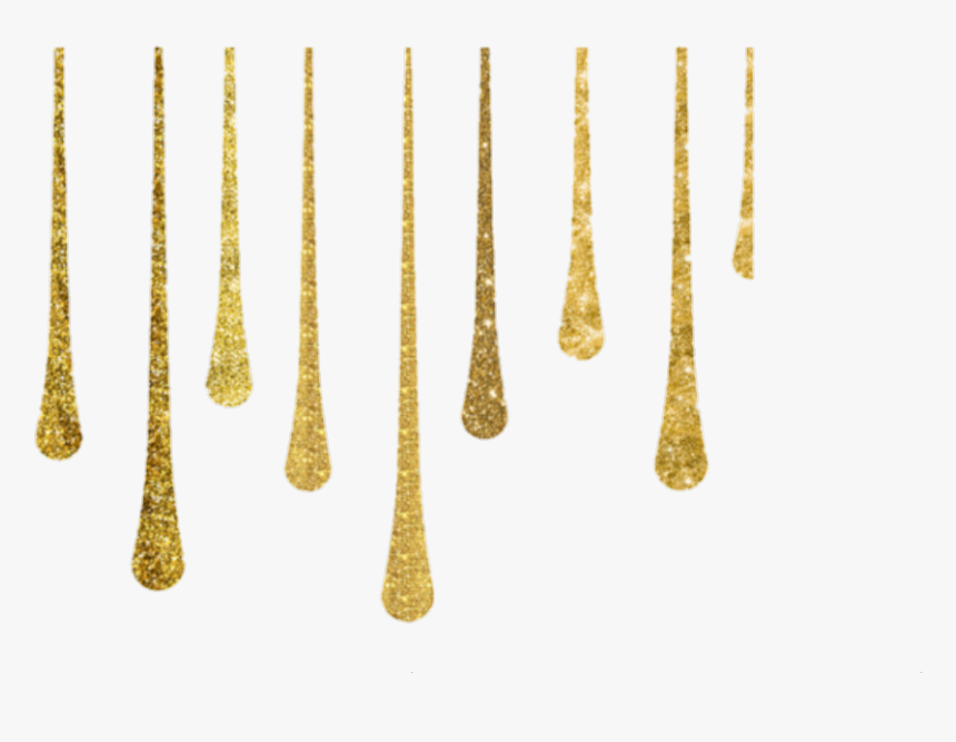 Transparent Paint Drips Png - Gold Dripping Transparent Background, Png Download