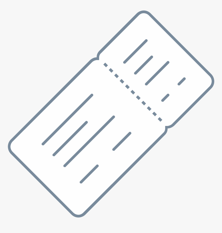 Boarding Pass Icon - Tan, HD Png Download