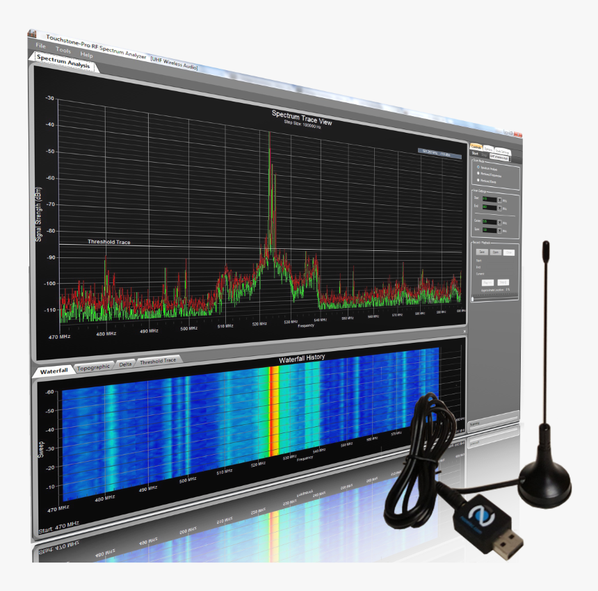 Rf Viewer Wireless Usb Dongle, Rf Spectrum Analyzer - Radio Spectrum Analyzer, HD Png Download