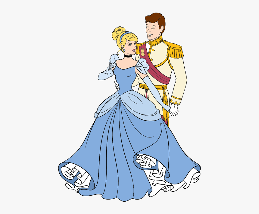 Cinderella And Prince Charming Cartoon, HD Png Download