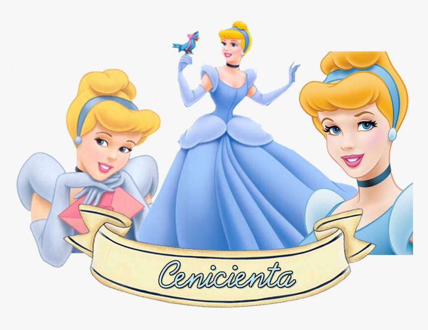 Cinderella Blue Gown Cartoon, HD Png Download