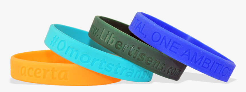 Custom Silicone Wristbands, Small Size, Debossed - Bracelet, HD Png Download