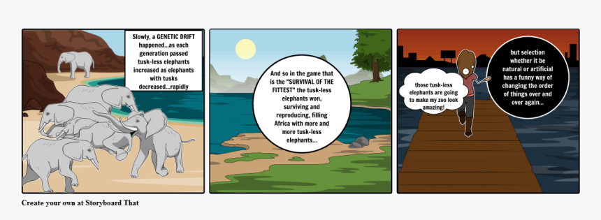 Biology Natural Selection Comic, HD Png Download