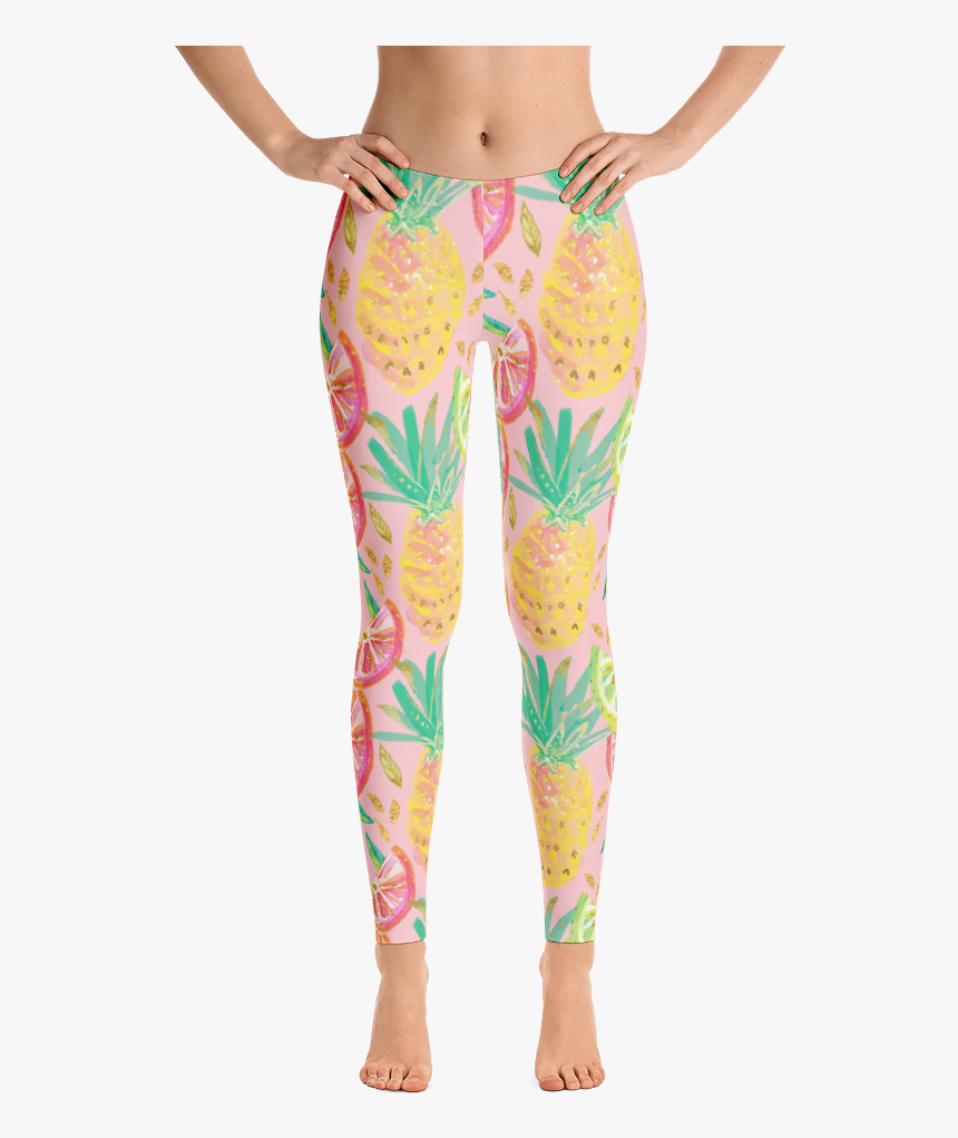 Pink Pineapple Leggings - Womens Unicorn Leggings, HD Png Download