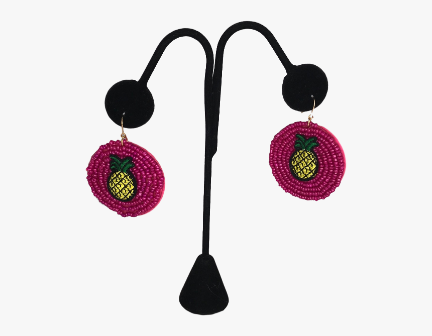 Pink Pineapple Earrings - Earrings, HD Png Download