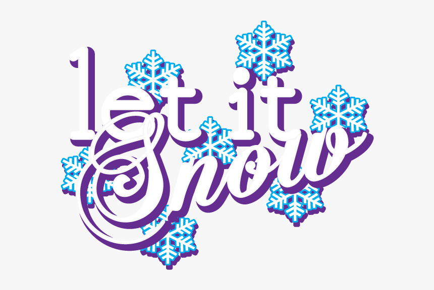 Let It Snow Seasons Greetings Christmas Carol Winter - Winter Png, Transparent Png