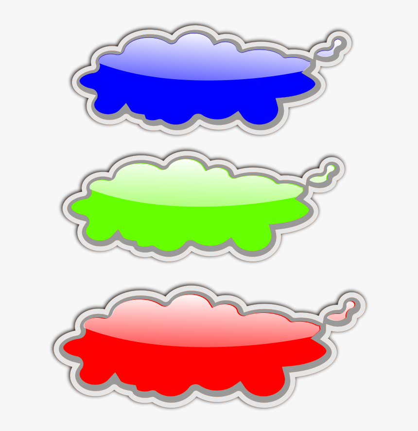 Glossy Clouds Clipart - Portable Network Graphics, HD Png Download