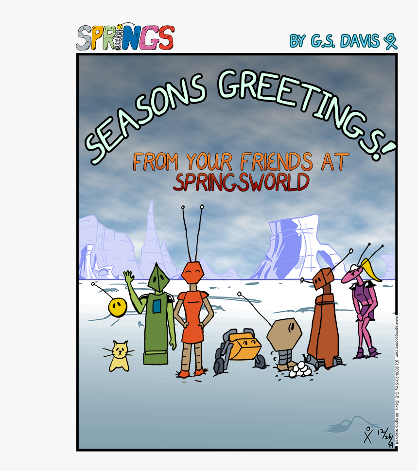 Seasons Greetings - Http - //springscomic - - Cartoon - Cartoon, HD Png Download