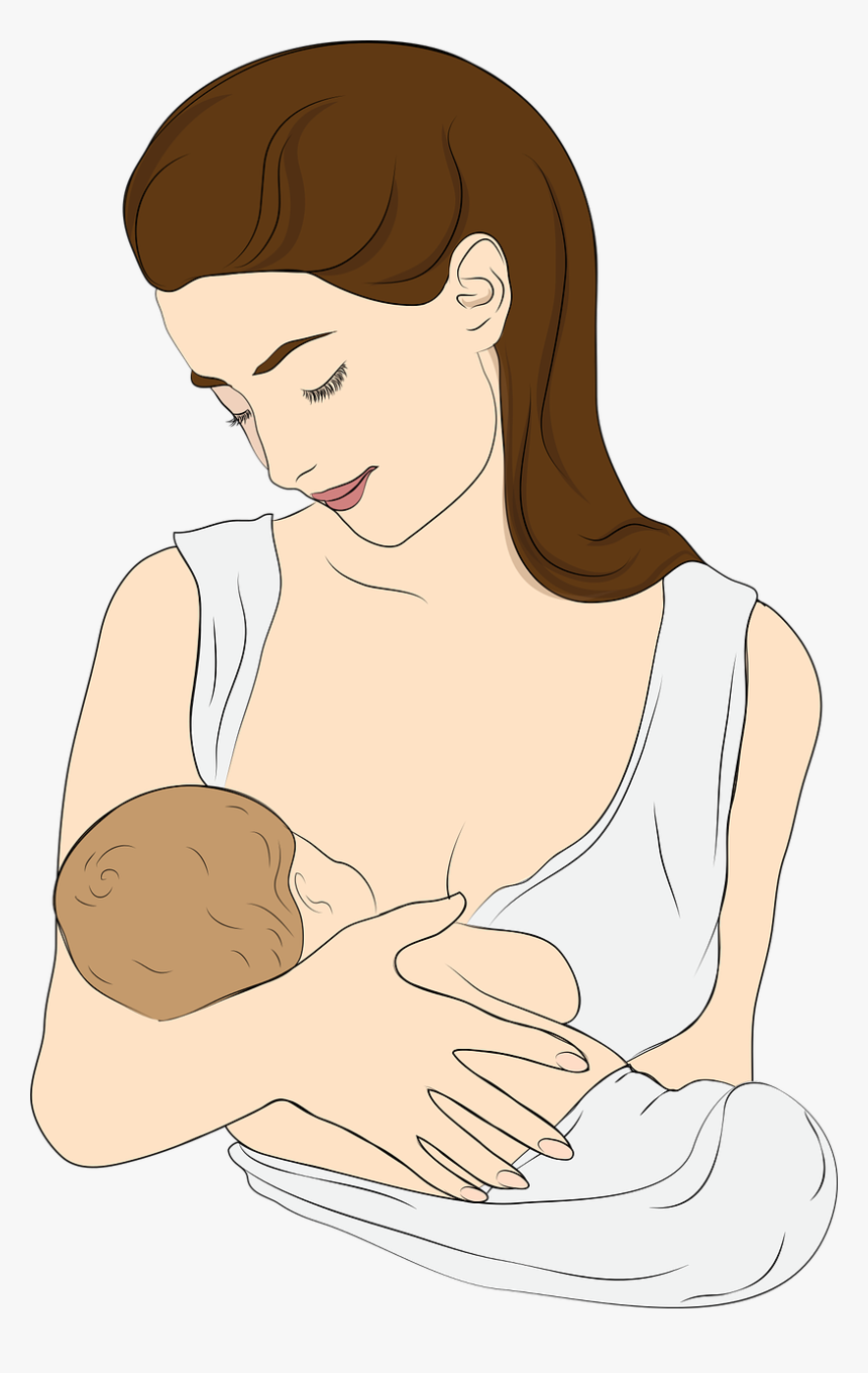 Breast Feeding Mother Animated, HD Png Download
