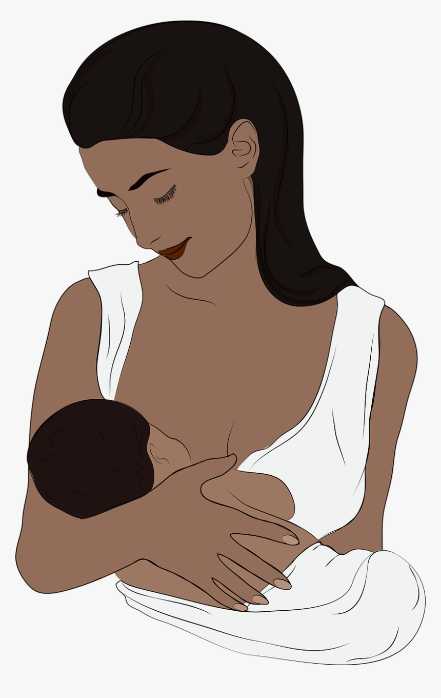 Woman Breastfeeding Png, Transparent Png