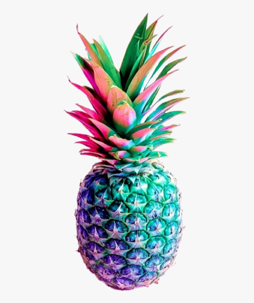 #pineapple #pink #blue #rainbow #diy - Aesthetic Pineapple, HD Png Download