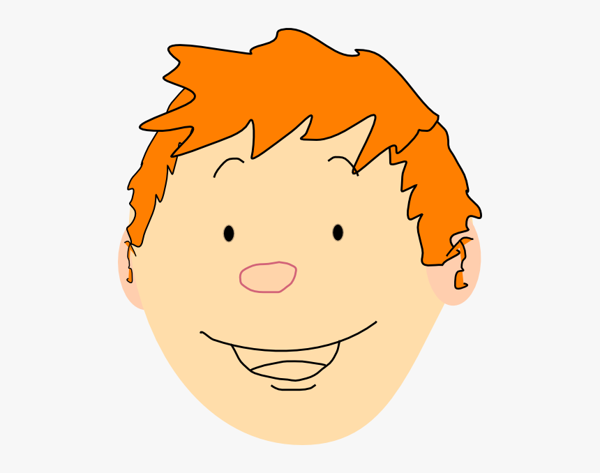 Redhead Boy Clipart Redhead Boy Clipart - Head Body Parts Clipart, HD Png Download