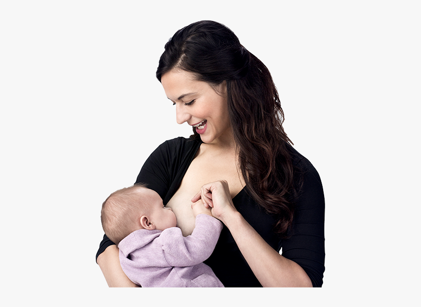 Image Of A Mom Breastfeeding Her Baby - Mom And Baby Png, Transparent Png