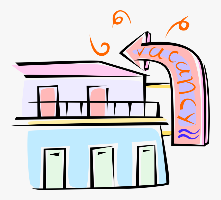 Vector Illustration Of Motel Roadside Motor Hotel Provides, HD Png Download