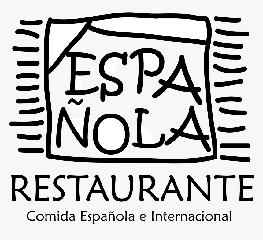 Espanola Restaurante Logo Black And White, HD Png Download
