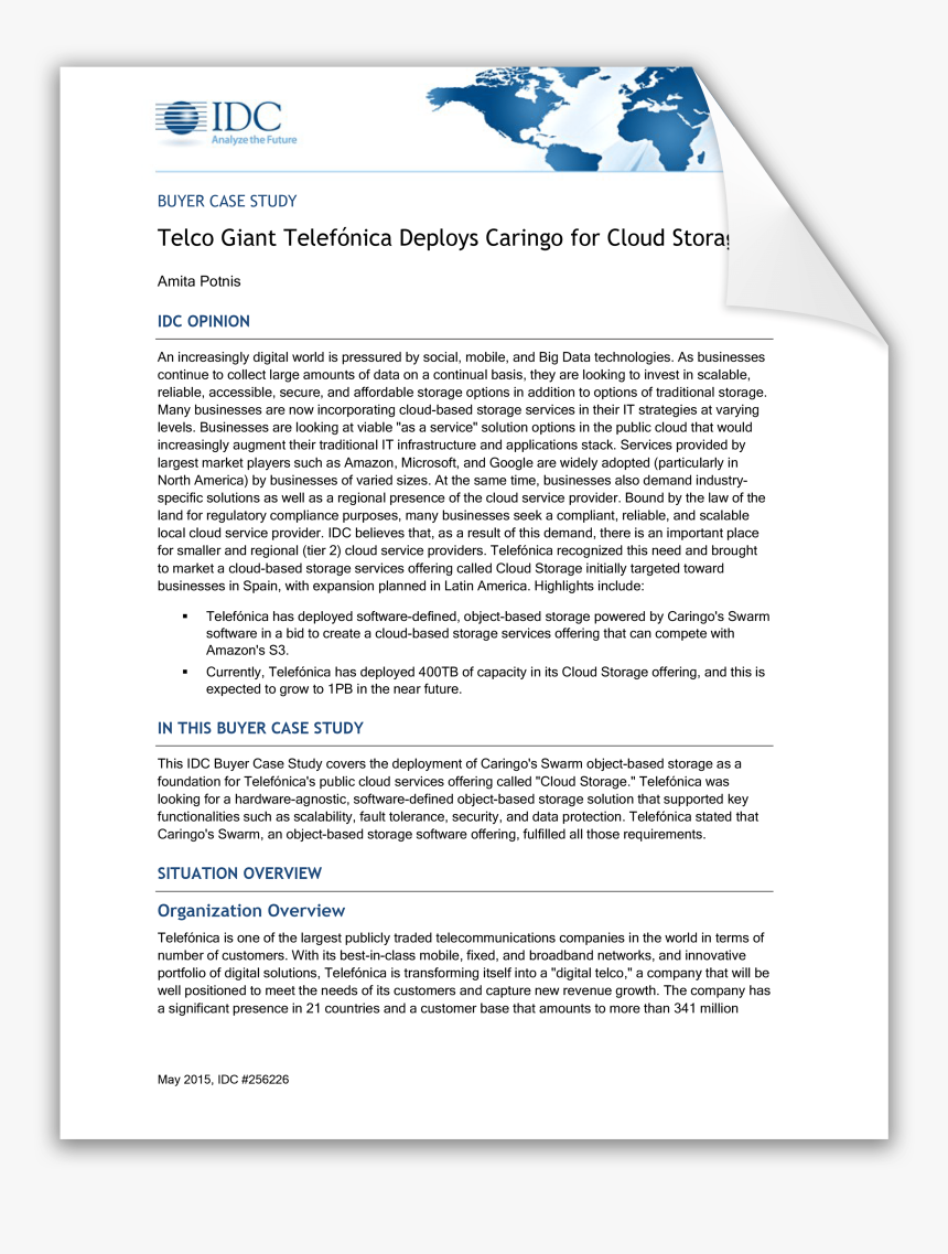 Telco Giant Telefónica Deploys Caringo For Cloud Storage - "enlightenment Is Mythic Fear Turned Radical (becoming, HD Png Download