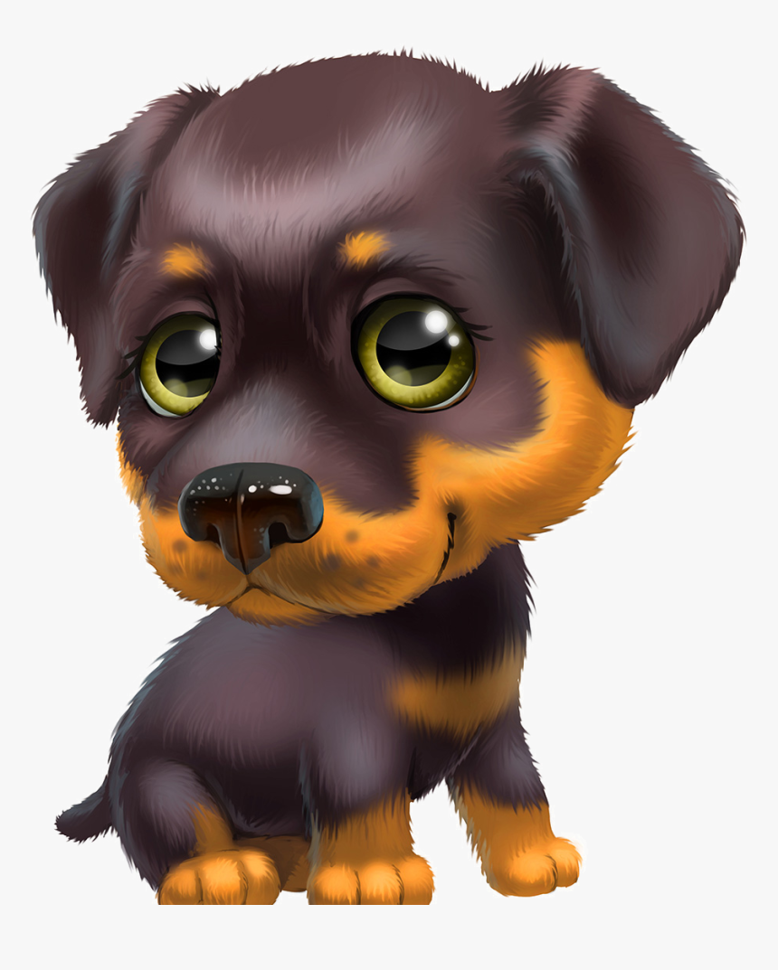 Dog Huawei P8 Huawei Mate 10 Huawei P10 Drawing - 罗 威 纳 卡通 狗, HD Png Download