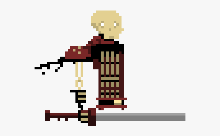 Skeleton Warrior Pixel, HD Png Download