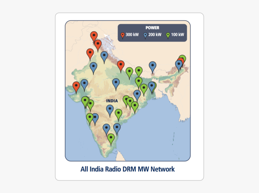 Physical Map Of India, HD Png Download