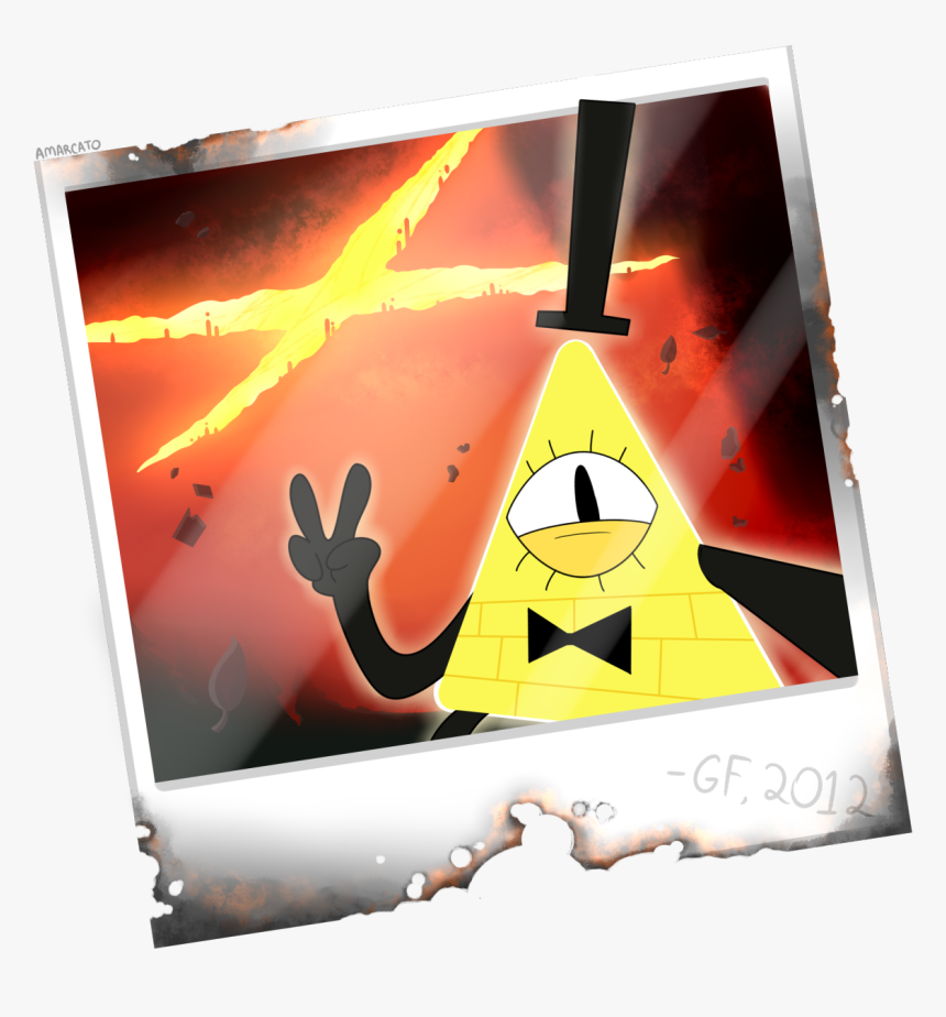 Gravity Falls Bill Polaroid, HD Png Download