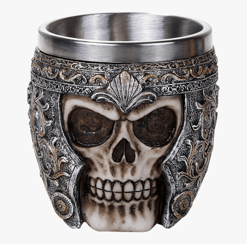 Warrior Skull Cup - Mug, HD Png Download
