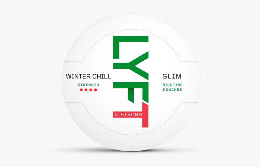 Lyft Winter Chill Slim All White Portion - Circle, HD Png Download