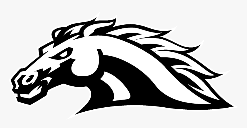 Broncos Vector Black And White - Western Michigan Broncos Logo, HD Png Download