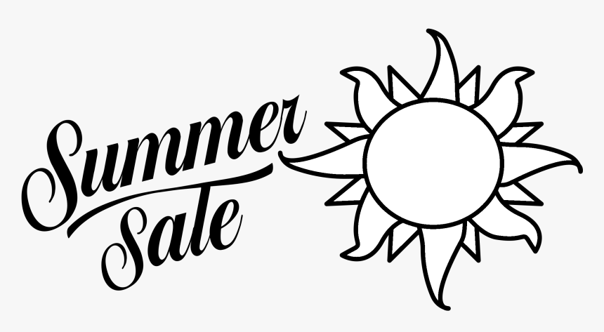 Microsoft Summer Sale Logo Black And White - Summer Sale Free Clip Art, HD Png Download