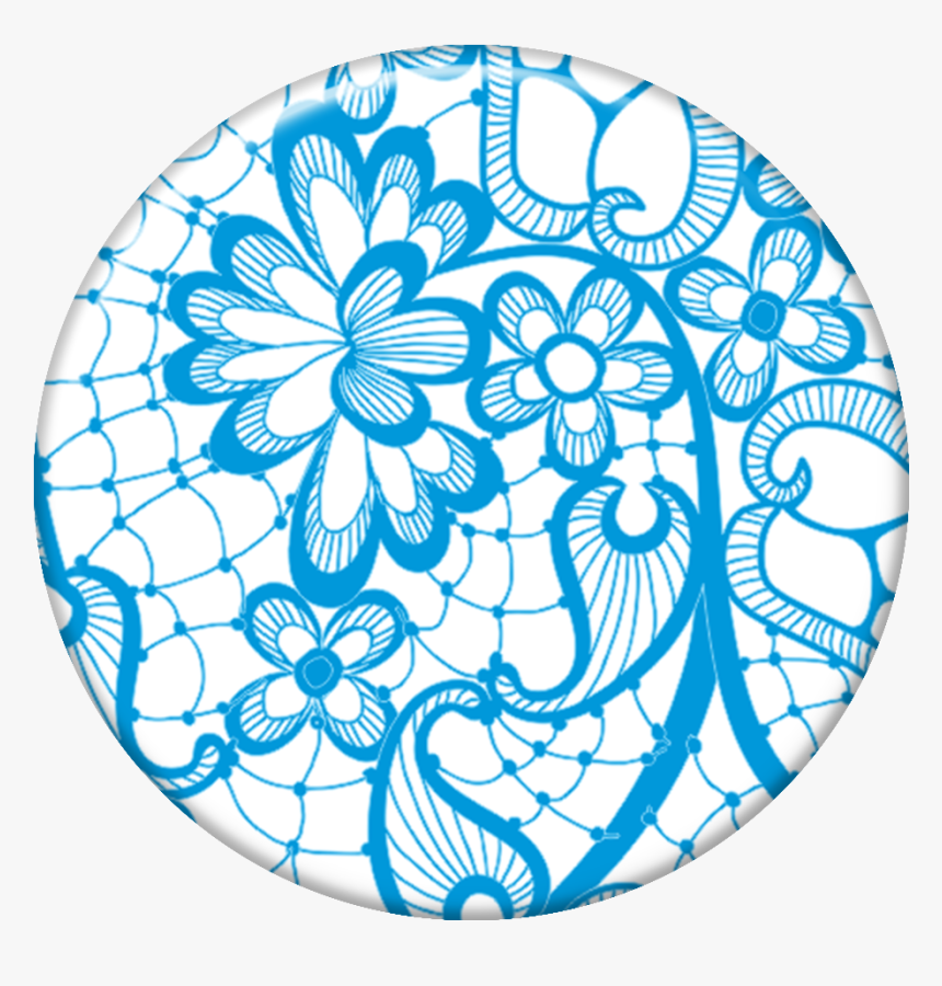 Pop Selfie Renda Azul , Png Download - Circle, Transparent Png