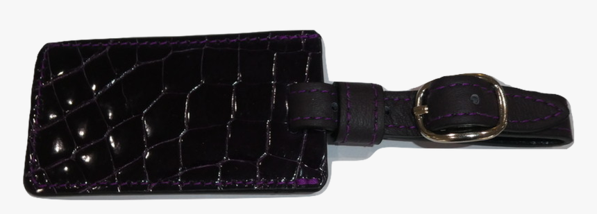 Luggage Tag - Purple - Leather, HD Png Download