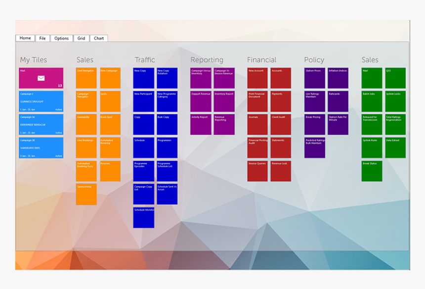 Landmark Sales Dashboard Screen, Colored Buttons Organized - Schloss Benrath, HD Png Download