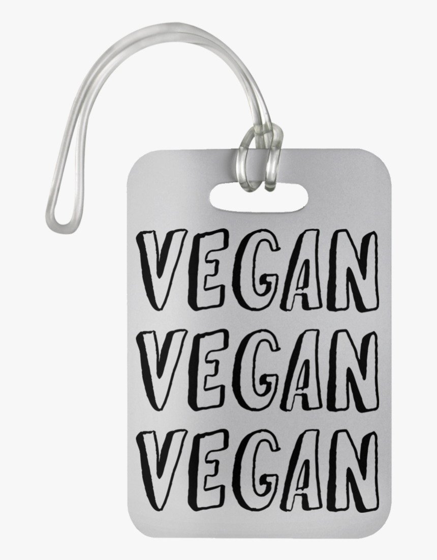 Vegan Vegan Vegan Luggage Bag Tag - Calligraphy, HD Png Download