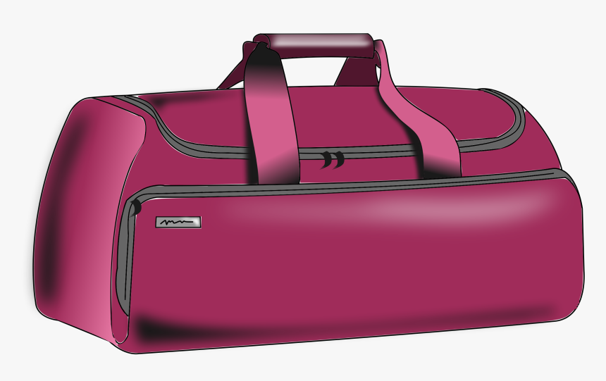 Pink,hand Luggage,brand - Duffel Bag Clipart Transparent, HD Png Download