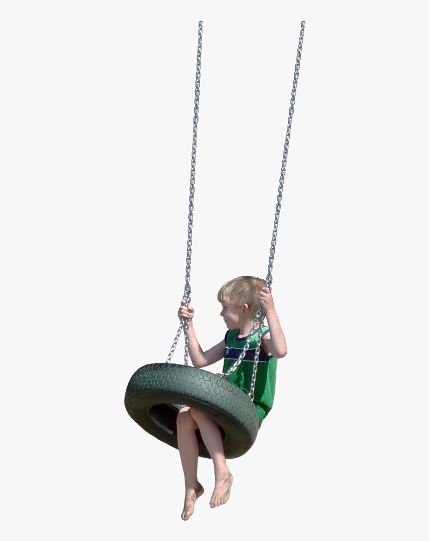 #boy #swing #tire #freetoedit - Girl On Swing Png, Transparent Png