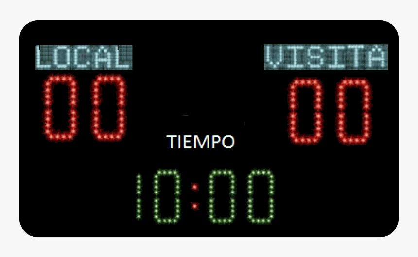 Marcadores Para Canchas De Futbol - Tablero Marcador De Futbol, HD Png Download