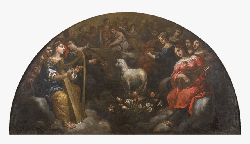 Adoração Do Cordeiro Mistico Pelas Santas Mártires - Painting, HD Png Download