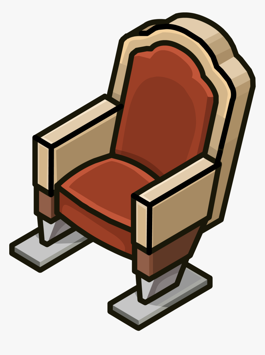 Theater Seat Penguin Wiki - Club Penguin Theater Furniture, HD Png Download