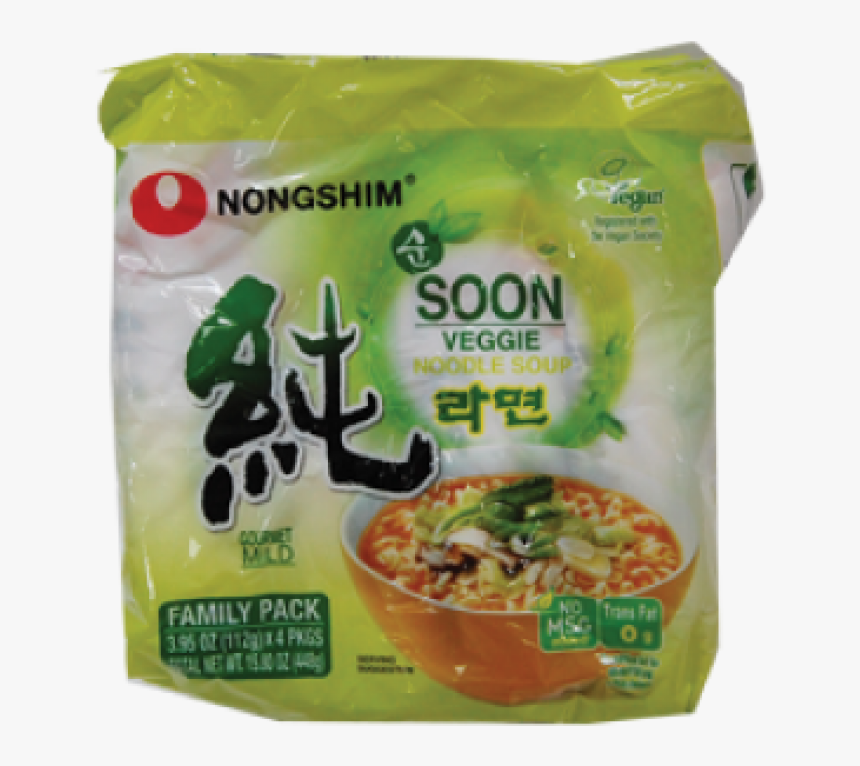 Nongshim Soon Veggie Noodle Soup, HD Png Download