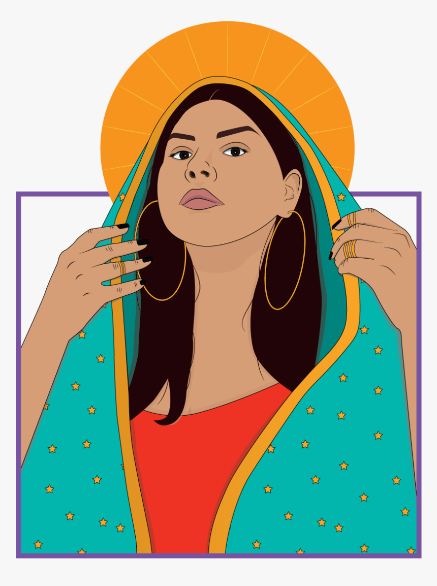 Portrati Of Women Depicted As La Virgen - Girl, HD Png Download