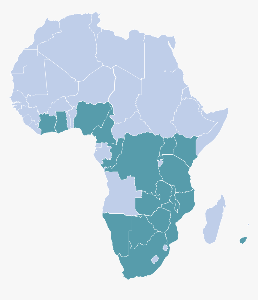 Africa - African Fish Eagle Map, HD Png Download