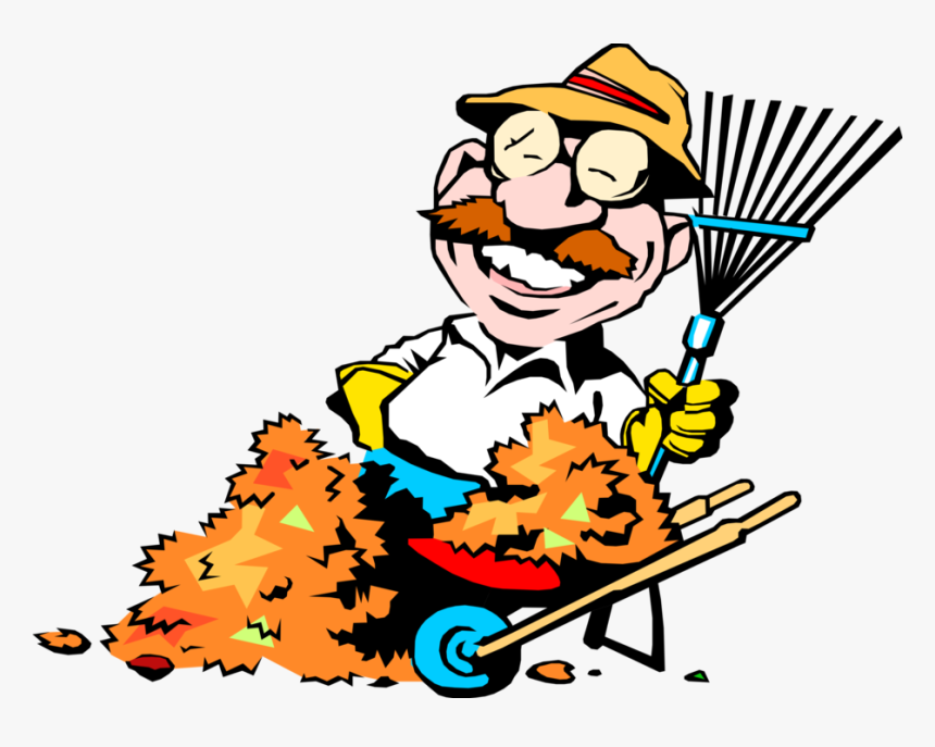 Vector Illustration Of Lawn Care Leaf Raker Rakes Fall, HD Png Download