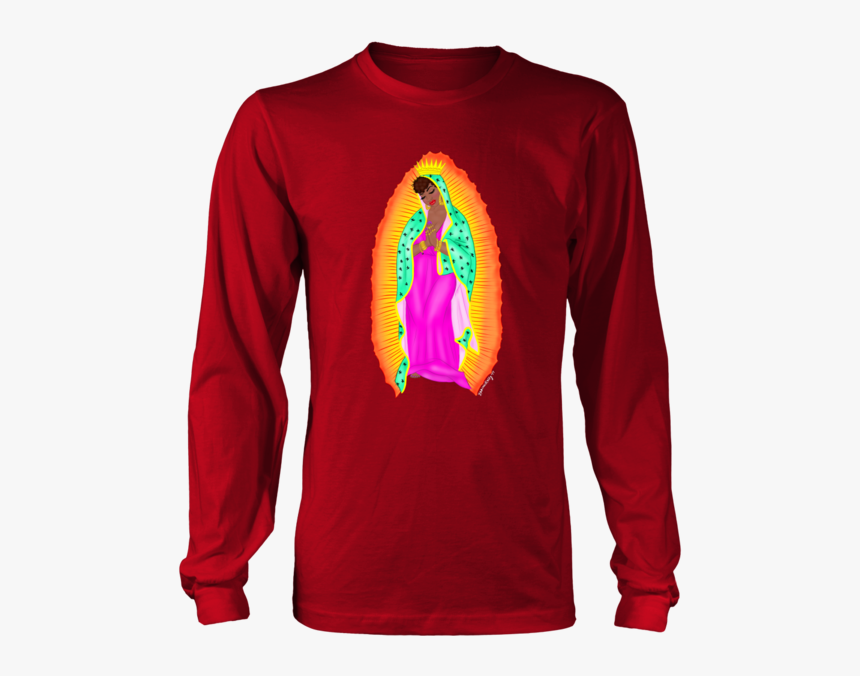 Virgen Negra Unisex Long Sleeve Shirt - Shih Tzu Christmas Jumper, HD Png Download