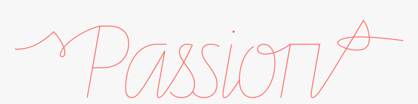 Line Passion - One Line Drawing Typography, HD Png Download