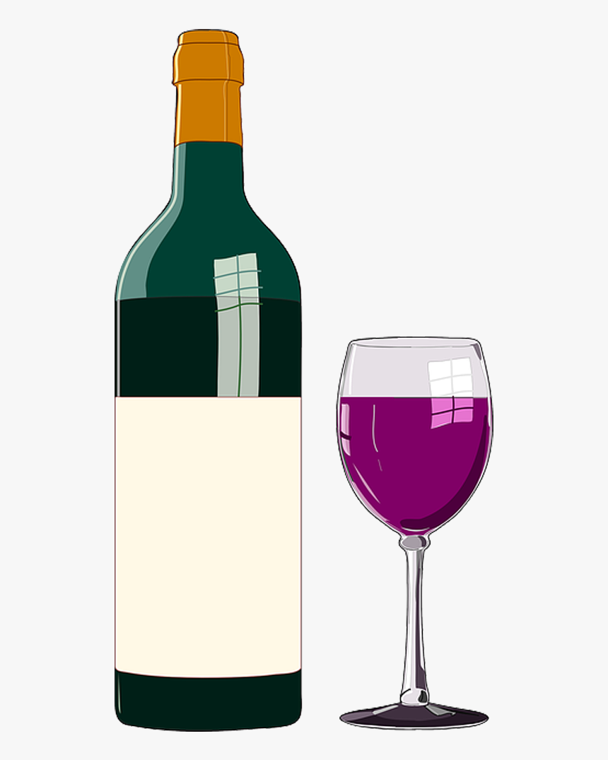 Red Wine Clip Art White Wine Beer - Wine Clipart, HD Png Download