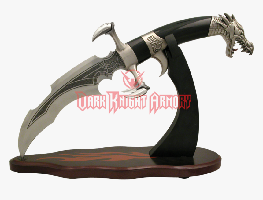 Silver Dragon Claw Dagger , Png Download - Fantasy Dragon, Transparent Png