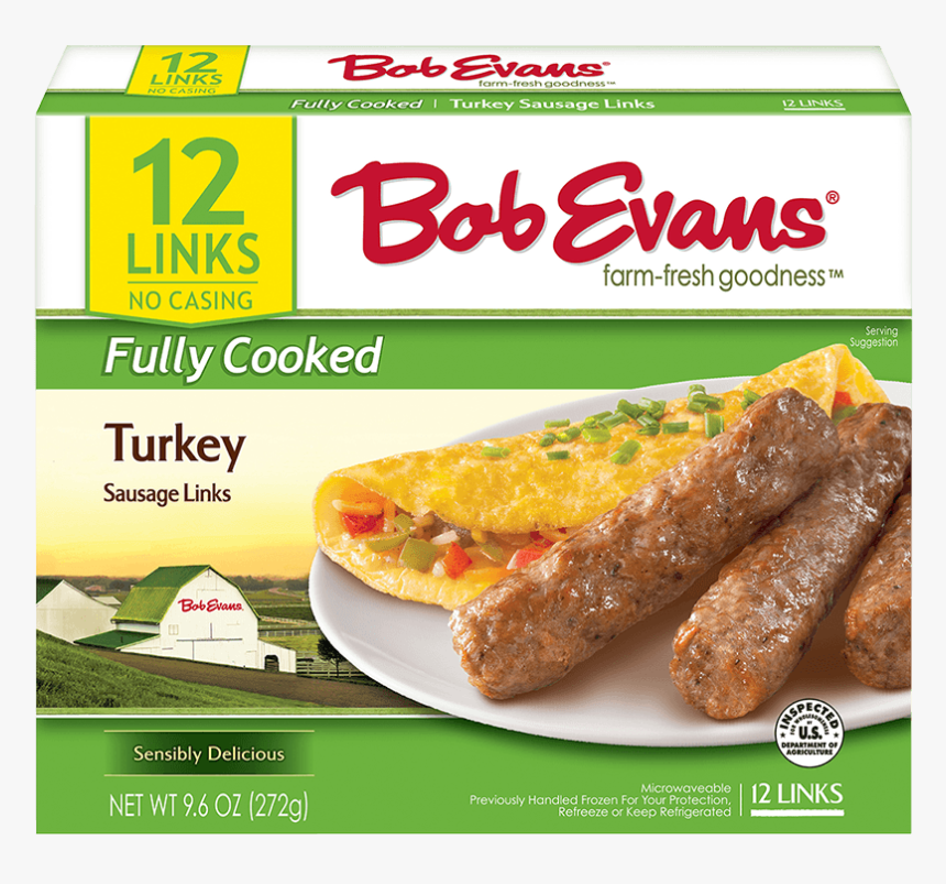 Bob Evans Fully Cooked Turkey Sausage Links - Bob Evans Mashed Potatoes, HD Png Download