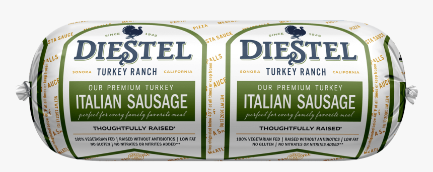 Dfr Italian Turkey Sausage Link Rendering - Diestel Farms Turkey Italian Sausage, HD Png Download